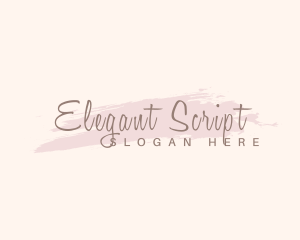 Elegant Feminine Signature logo design