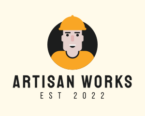 Construction Worker Handyman logo design