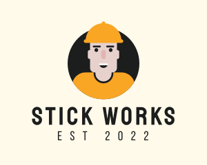 Construction Worker Handyman logo design