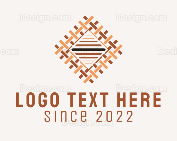 Weave Textile Pattern Logo