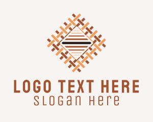 Weave Textile Pattern  Logo
