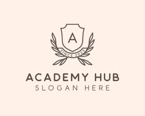 Academy School Crest logo design