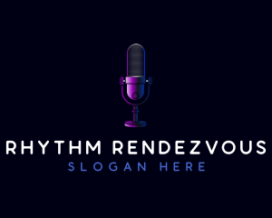 Podcast Microphone Audio logo design