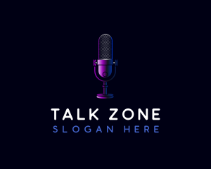 Podcast Microphone Audio logo design