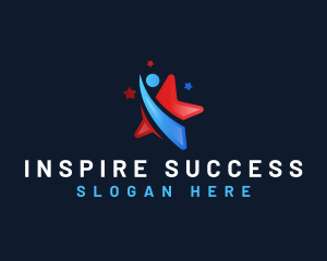 Human Star Success logo design