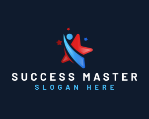 Human Star Success logo design