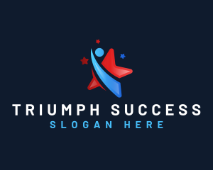 Human Star Success logo design