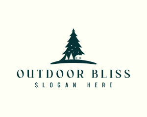 Pine Tree Cabin logo design