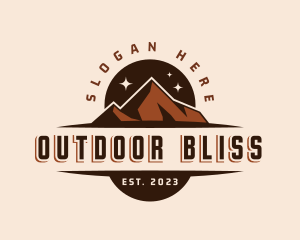 Mountain Hiking Tour logo design