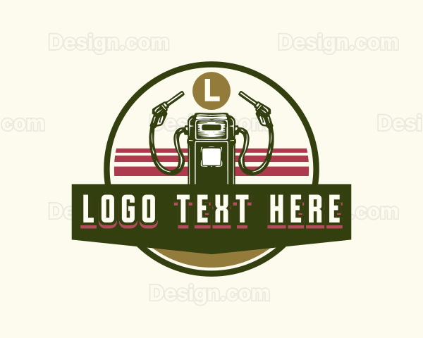 Retro Fuel Station Logo