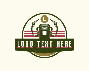 Retro Fuel Station Logo