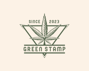 Organic Cannabis Leaf logo design