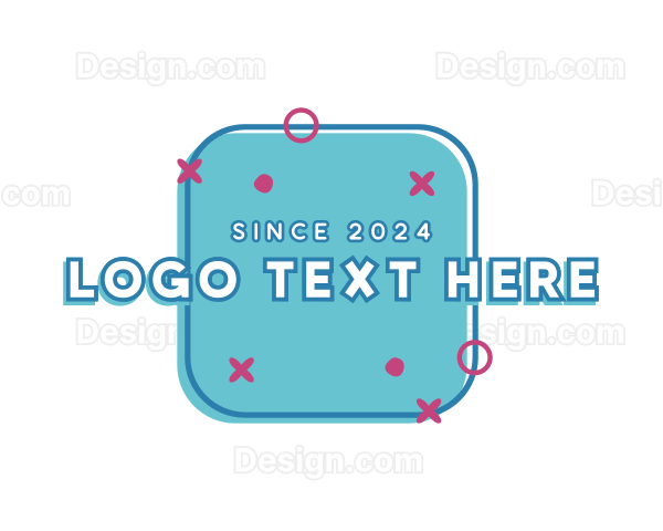 Quirky Doodle Shapes Logo