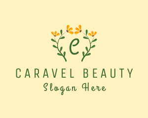 Flower Plant Wreath logo design