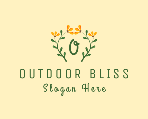 Flower Plant Wreath logo design