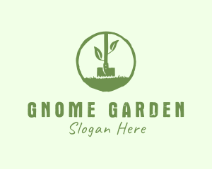 Gardening Shovel Lawn logo design