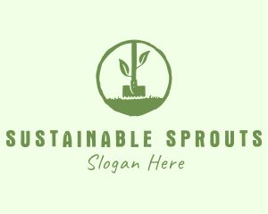 Gardening Shovel Lawn logo