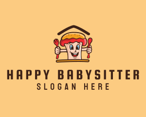 Hot Dog Sandwich logo design