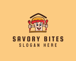 Hot Dog Sandwich logo design