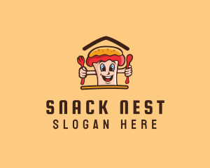 Hot Dog Sandwich logo design