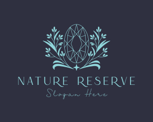 Nature Ruby Gemstone logo design