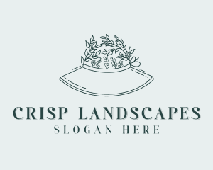 Floral Hat Landscaper logo