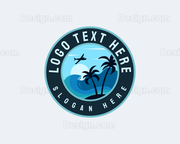 Airplane Vacation Travel Logo