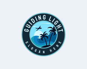 Airplane Vacation Travel  logo design