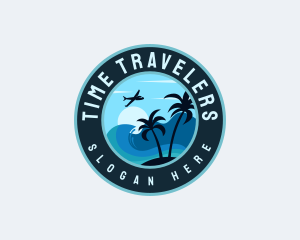 Airplane Vacation Travel  logo design