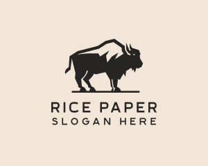 Bison Steakhouse Restaurant logo design