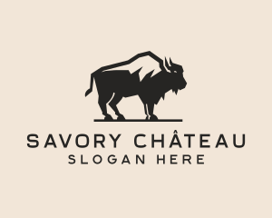 Bison Steakhouse Restaurant logo design