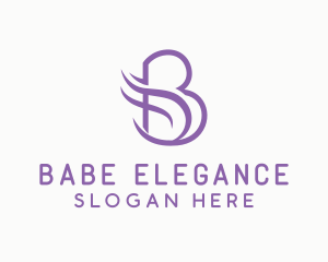 Elegant Wings Letter B logo design