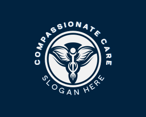 Medical Pharmacy Caduceus logo design