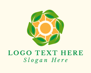 Tropical Sun Leaf Farm Logo