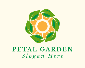 Tropical Sun Leaf Farm logo design