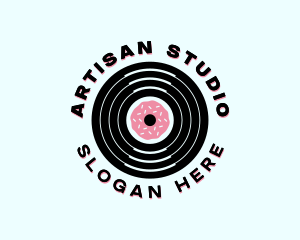 Donut Recording Studio logo design