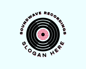 Donut Recording Studio logo design