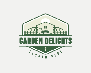 House Gardening Mower logo design