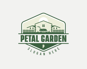 House Gardening Mower logo design