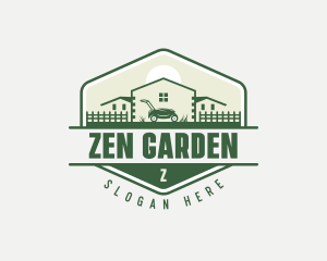 House Gardening Mower logo design