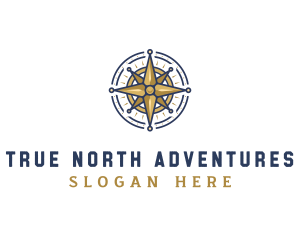 Adventure Travelling Compass logo design