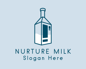 Milk Vending Machine logo design