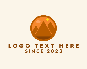 Egyptian Pyramid Desert logo