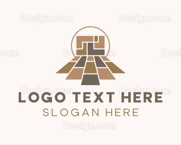 Carpentry Wood Flooring Logo