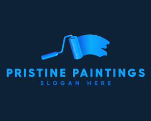 Gradient Paint Renovation logo design