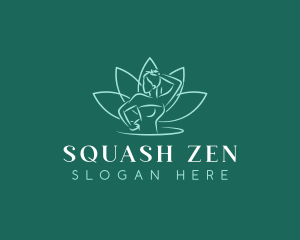 Female Lotus Massage  logo design