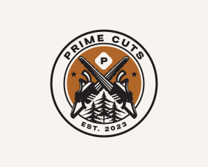 Chainsaw Woods Cutting logo design