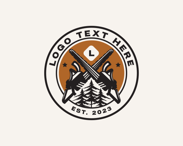 Chainsaw Woods Cutting logo