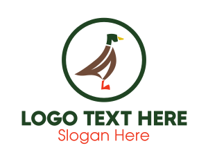 Duck Poultry Animal logo