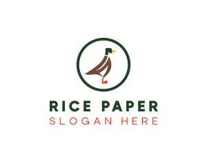 Duck Poultry Animal logo design